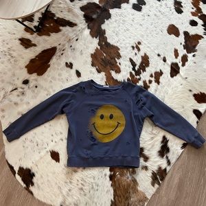 Mother denim cropped sweatshirt